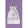 Bolso Novia de organza encaje y pasamane