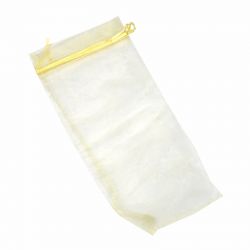 BOLSA DE ORGANZA VINO 11x25 CM- AMARILLO
