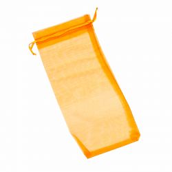 BOLSA DE ORGANZA VINO 11x25 CM- NARANJA