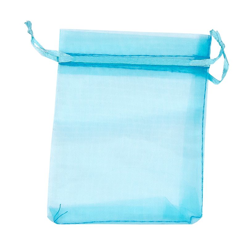 BOLSA ORGANZA 23x16,5 CM- AZUL TURQUESA
