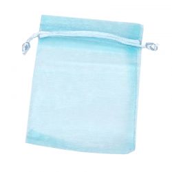 BOLSA DE ORGANZA 17x12 CM- AZUL CELESTE