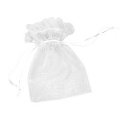 BOLSA ORGANZA BLANCA FILO RIZADO 8*10