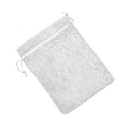 BOLSA ORGANZA ENCAJE BEIGE 10*13