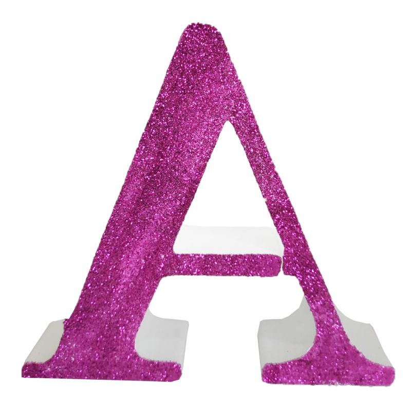 LETRA "A" DE 20 CM- EN ROSA