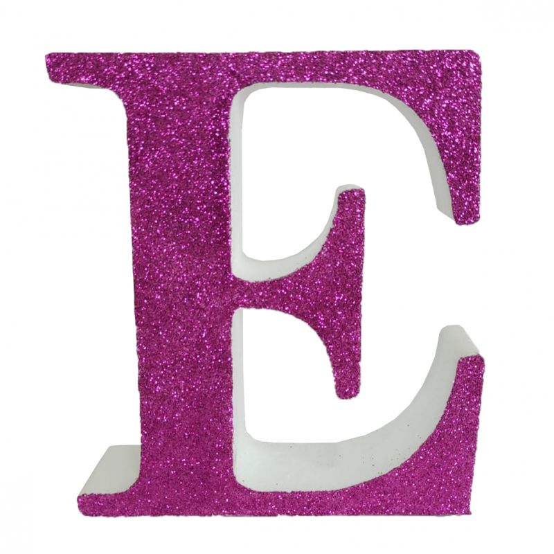 LETRA "E" DE 20 CM- EN ROSA