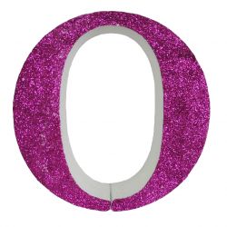 LETRA "O" DE 20 CM- EN ROSA