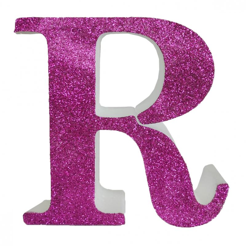 LETRA "R" DE 20 CM- EN ROSA