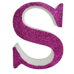 LETRA "S" DE 20 CM- EN ROSA
