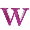 LETRA "W" DE 20 CM- EN ROSA