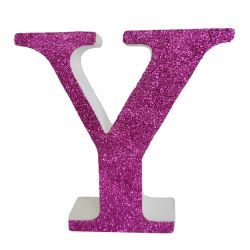 LETRA "Y" DE 20 CM- EN ROSA
