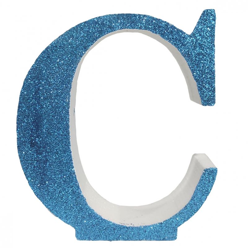LETRA "C" DE 20 CM- EN AZUL