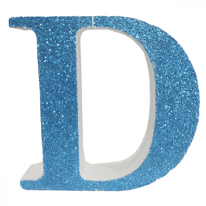 LETRA "D" DE 20 CM- EN AZUL