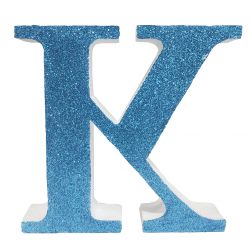 LETRA "K" DE 20 CM- EN AZUL