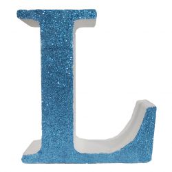 LETRA "L" DE 20 CM- EN AZUL