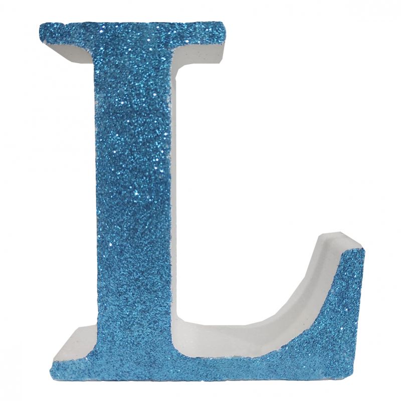LETRA "L" DE 20 CM- EN AZUL
