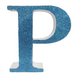 LETRA "P" DE 20 CM- EN AZUL