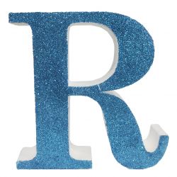 LETRA "R" DE 20 CM- EN AZUL