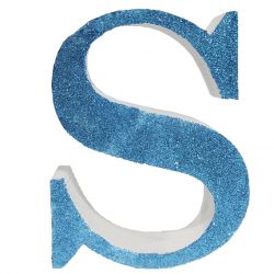 LETRA "S" DE 20 CM- EN AZUL