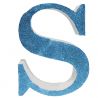 LETRA "S" DE 20 CM- EN AZUL