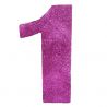 NUMERO "1" EN CORCHO ROSA
