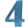 NUMERO "4" EN CORCHO AZUL