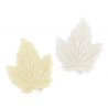 JABÓN FORMA DE HOJA BLANCO Y BEIGE