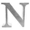 LETRA "N" DE 20 CM- EN PLATA