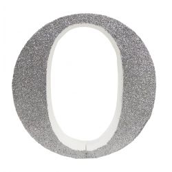 LETRA "O" DE 20 CM- EN PLATA