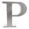 LETRA "P" DE 20 CM- EN PLATA