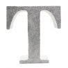 LETRA "T" DE 20 CM- EN PLATA