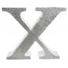 LETRA "X" DE 20 CM- EN PLATA