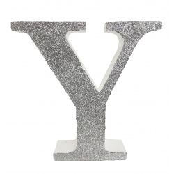 LETRA "Y" DE 20 CM- EN PLATA