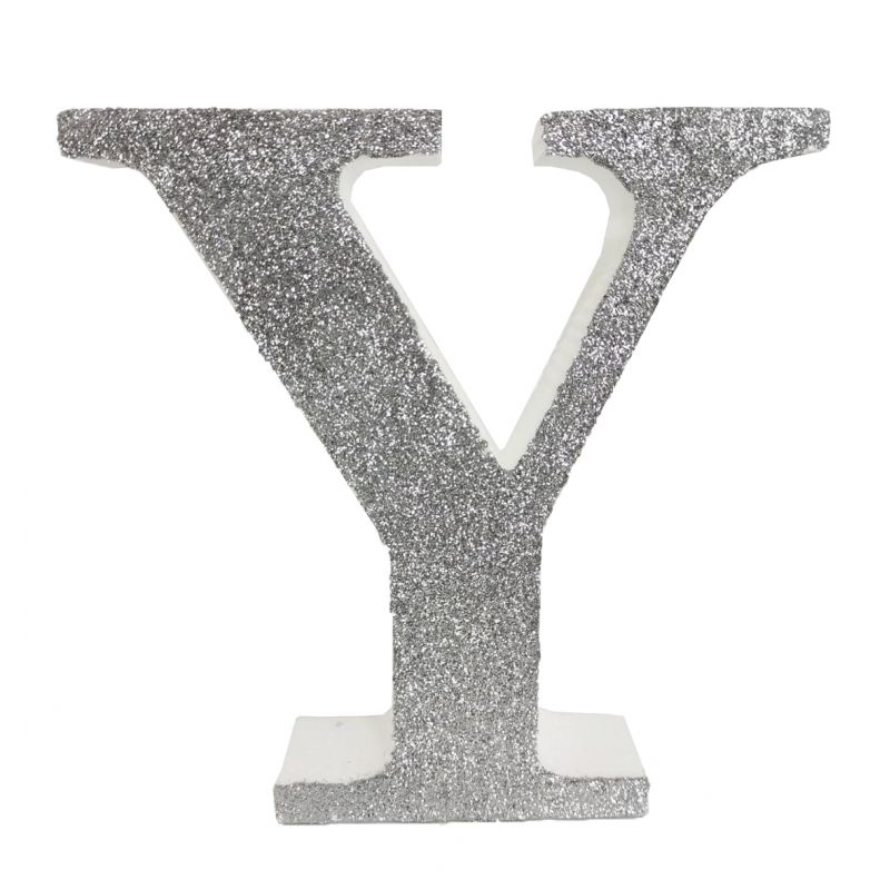 LETRA "Y" DE 20 CM- EN PLATA