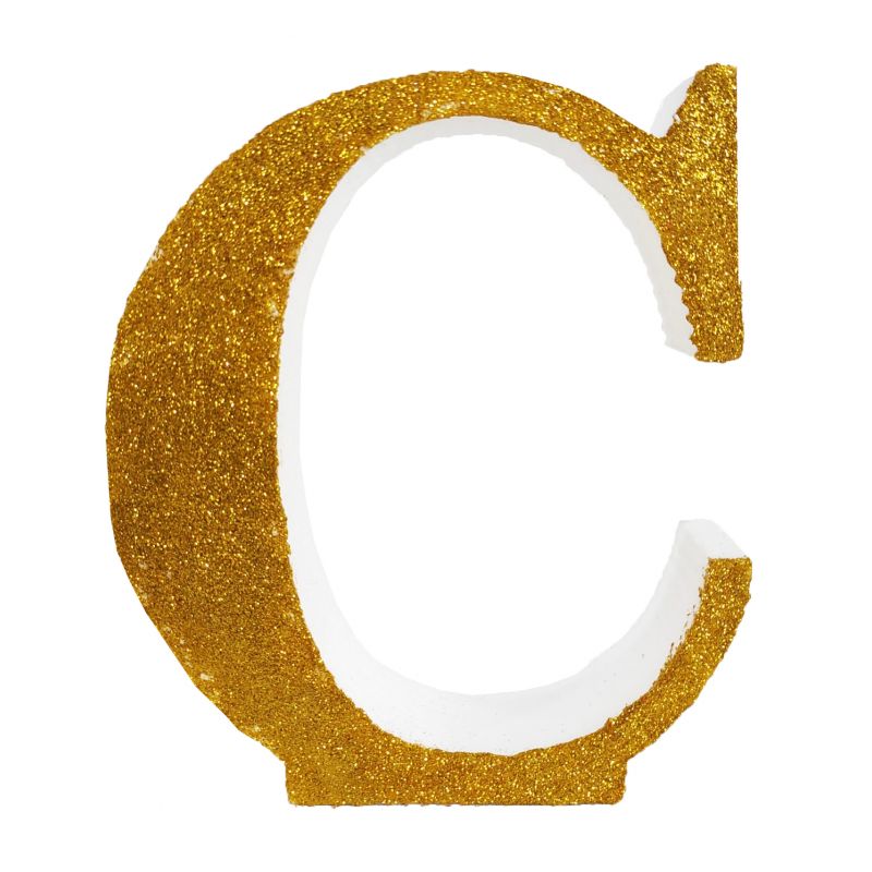 LETRA "C" DE 20 CM- EN ORO