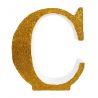 LETRA "C" DE 20 CM- EN ORO