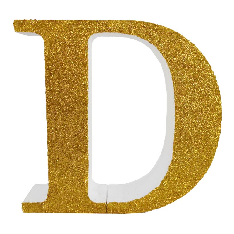 LETRA "D" DE 20 CM- EN ORO
