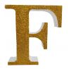 LETRA "F" DE 20 CM- EN ORO