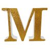 LETRA "M" DE 20 CM- EN ORO