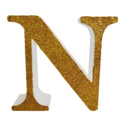 LETRA "N" DE 20 CM- EN ORO
