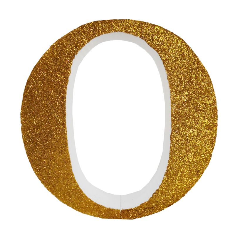 LETRA "O" DE 20 CM- EN ORO
