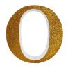 LETRA "O" DE 20 CM- EN ORO