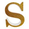 LETRA "S" DE 20 CM- EN ORO