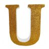 LETRA "U" DE 20 CM- EN ORO