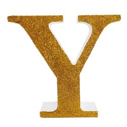 LETRA "Y" DE 20 CM- EN ORO