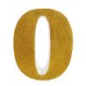 NUMERO "0" EN CORCHO ORO
