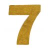 NUMERO "7" EN CORCHO ORO