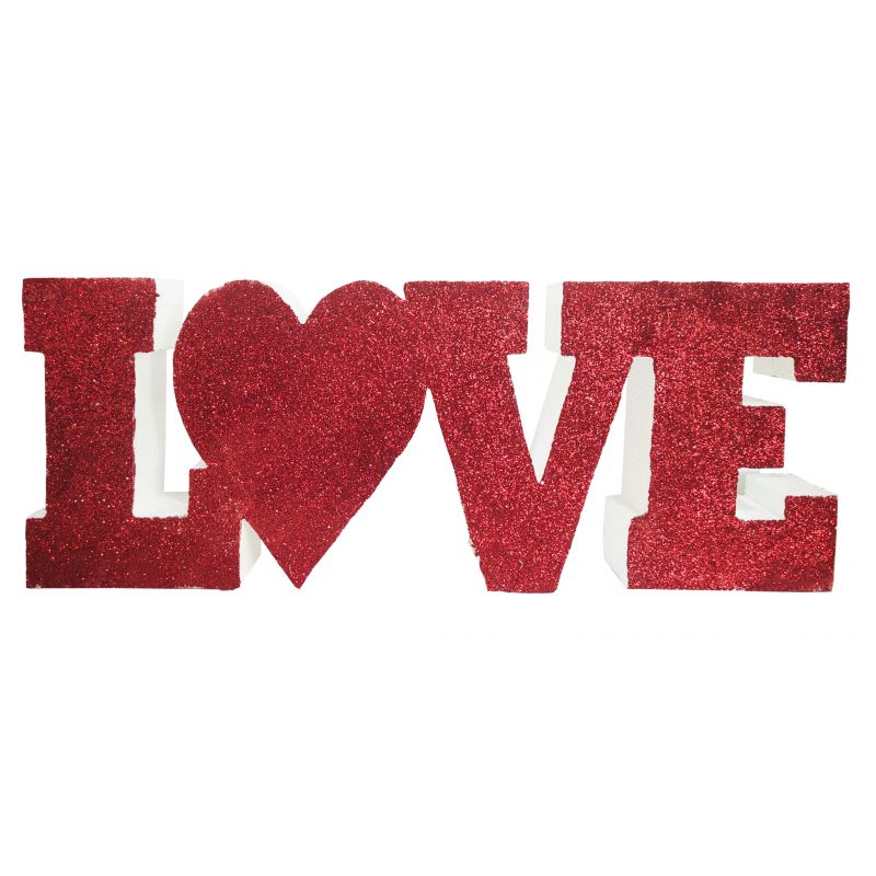 CORCHO LOVE PURPURINA ROJA 18x46+5 cm-