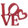 CORCHO LOVE ROJO  26x31+4 cm-
