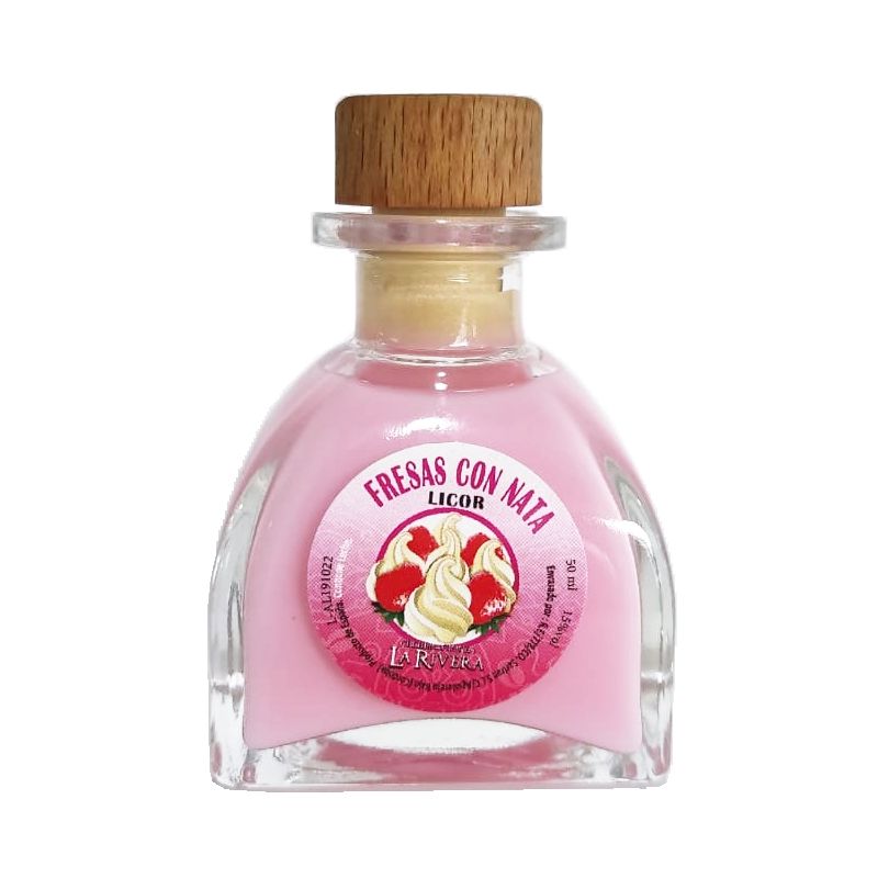 BOTELLA CÓRDOBA CRISTAL DE FRESAS CON NATA  50ML