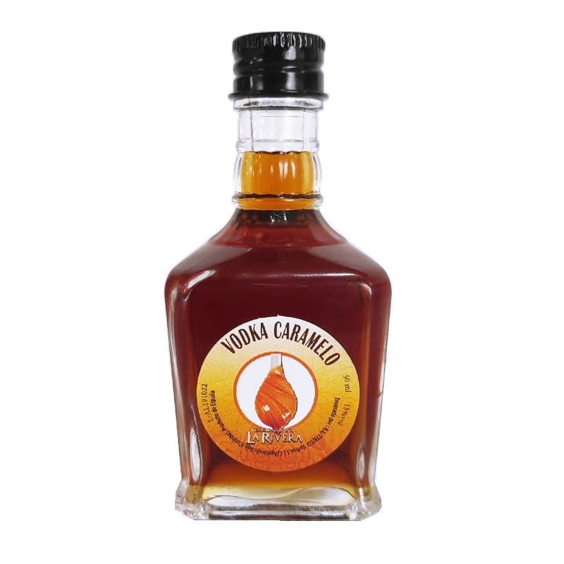 BOTELLA TOSCANA CRISTAL DE VODKA CARAMELO 50ML